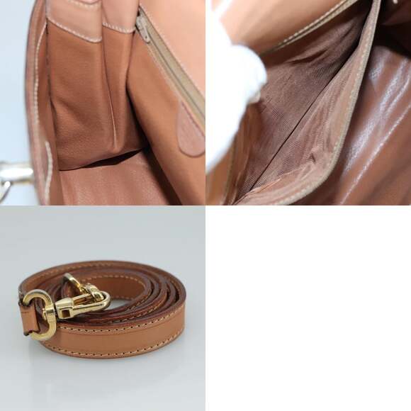 CELINE Macadam Canvas Hand Bag Pvc Leather Brown - Picture 12 of 12